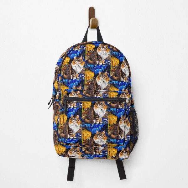 Item preview, Persian Cat in Van Gogh’s Café Terrace at Night – Whimsical Feline Art designed and sold by Fredster1966.