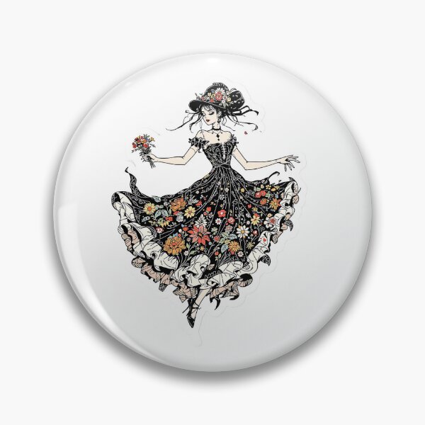 Item preview, floral girl designed and sold by rajdigitalarts.
