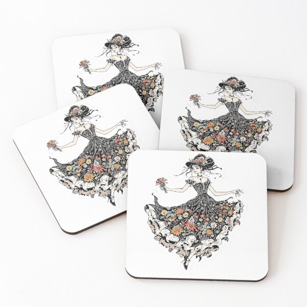 Item preview, floral girl designed and sold by rajdigitalarts.