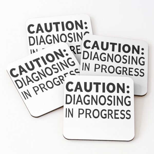 Item preview, Caution: Diagnosing in Progress T-Shirt designed and sold by TeesByOquad.