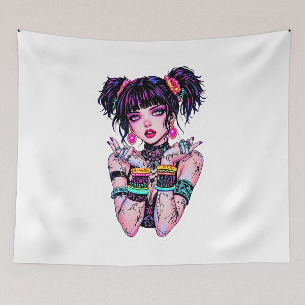 Item preview, punk girl designed and sold by rajdigitalarts.