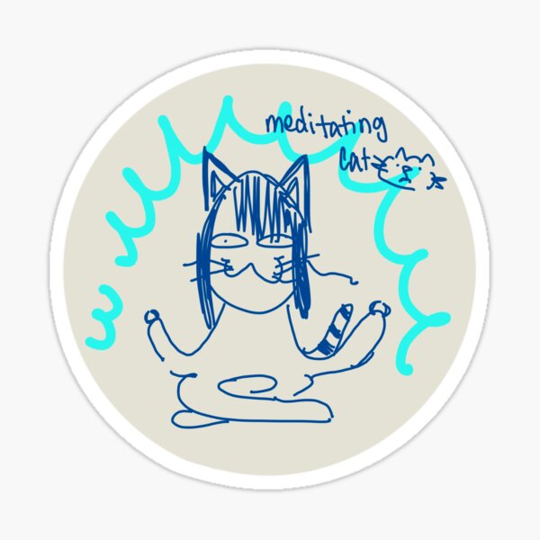 Item preview, Meditating cat designed and sold by 1sx2y.