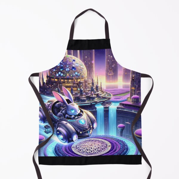 Item preview, A Cyborg Rabbit driving a futuristic flying Car designed and sold by OsirizyahDesign.