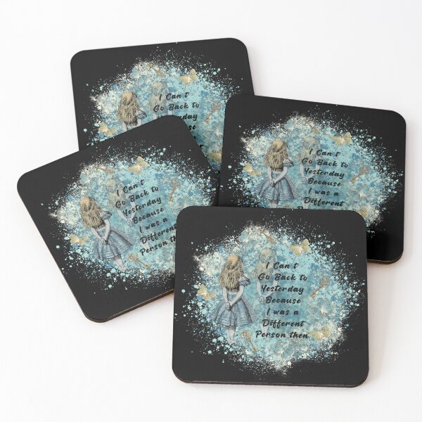 Item preview, "Can't Go Back to Yesterday" Quote - Alice in Wonderland designed and sold by maryedenoa.