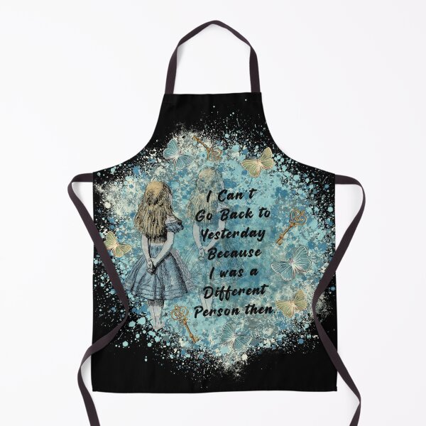 Item preview, "Can't Go Back to Yesterday" Quote - Alice in Wonderland designed and sold by maryedenoa.