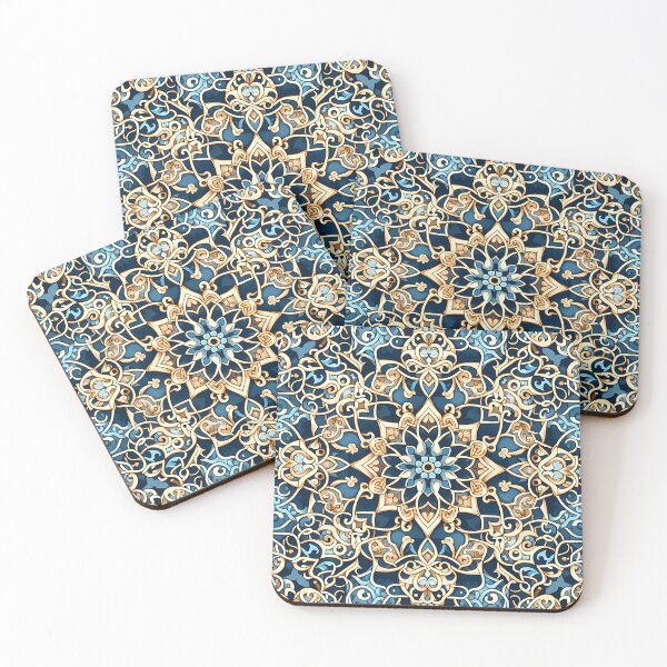 Item preview, Blue and gold flower designed and sold by Priscilla Souza de Alcantara.