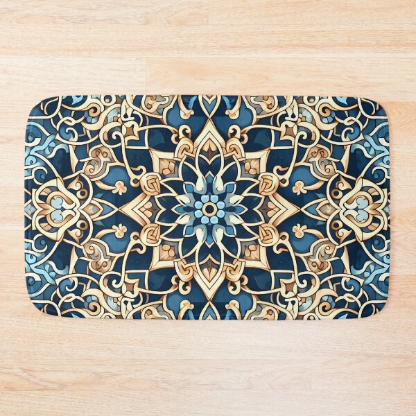 Item preview, Blue and gold flower designed and sold by Priscilla Souza de Alcantara.