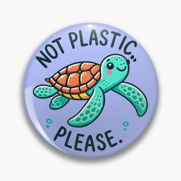 Item preview, Not Plastic, Please - Cute Sea Turtle designed and sold by TSQ.