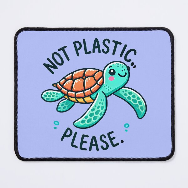 Item preview, Not Plastic, Please - Cute Sea Turtle designed and sold by TSQ.