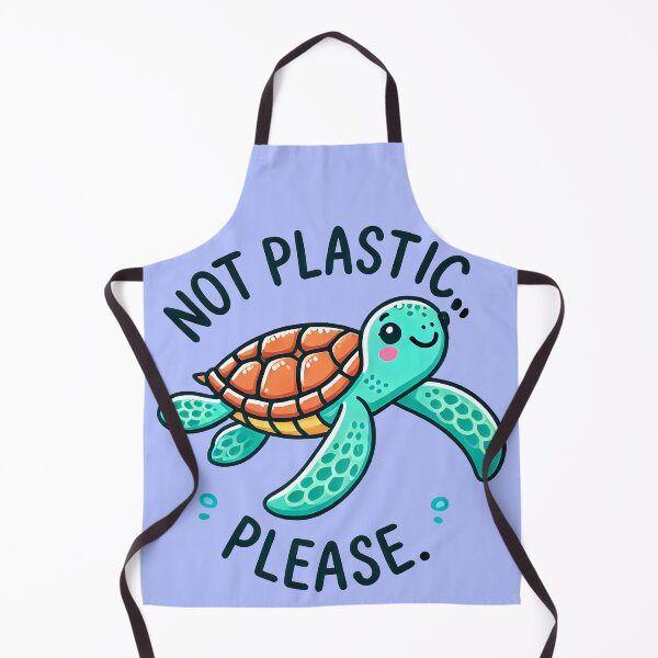 Item preview, Not Plastic, Please - Cute Sea Turtle designed and sold by TSQ.