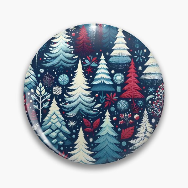Item preview, Winter Trees And Snow Pattern designed and sold by Funny Vintage Stickers And T-Shirts.