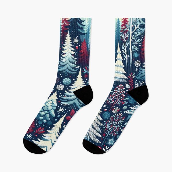 Item preview, Winter Trees And Snow Pattern designed and sold by Funny Vintage Stickers And T-Shirts.