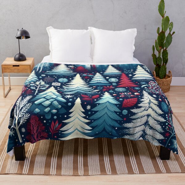 Item preview, Winter Trees And Snow Pattern designed and sold by Funny Vintage Stickers And T-Shirts.