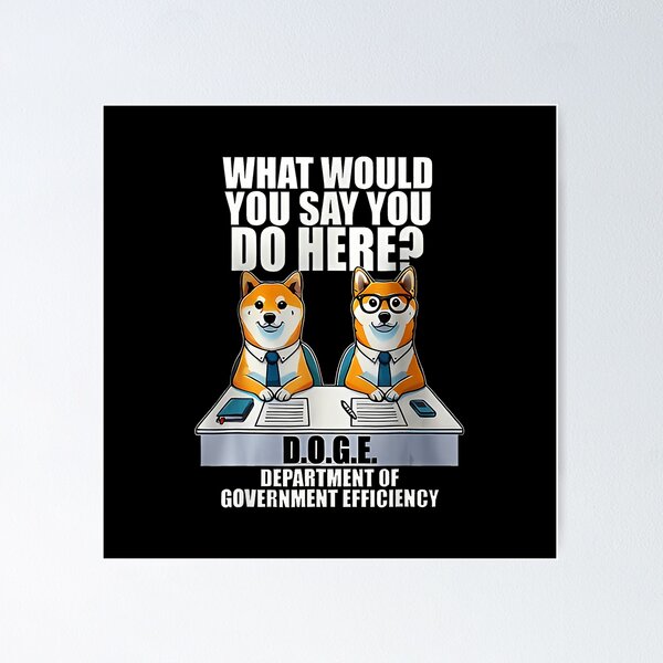 Item preview, Department Of Government Efficiency D.O.G.E Doge  designed and sold by Thogadaremo.