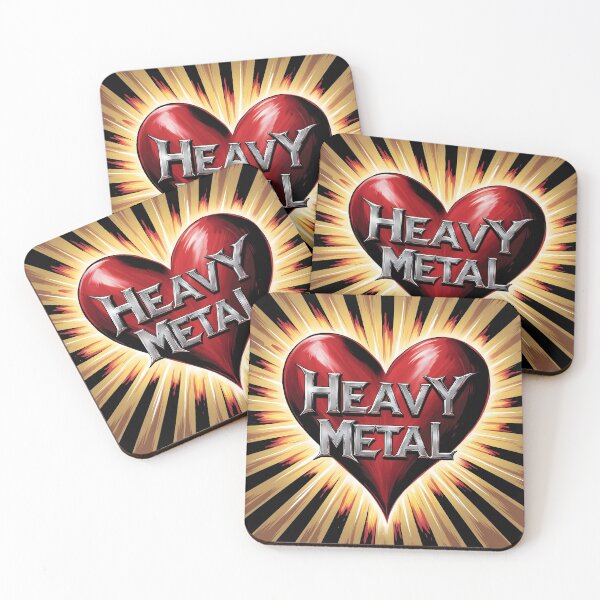 Item preview, ILove Heavy Metal Heart Scratched Heart designed and sold by altohero.