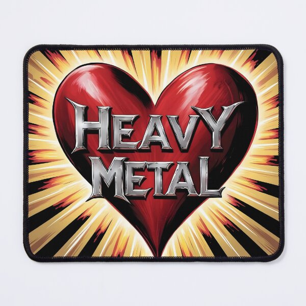 Item preview, ILove Heavy Metal Heart Scratched Heart designed and sold by altohero.