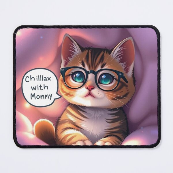 Item preview, Cute Cat Kitten chillaxing designed and sold by jotottenham.