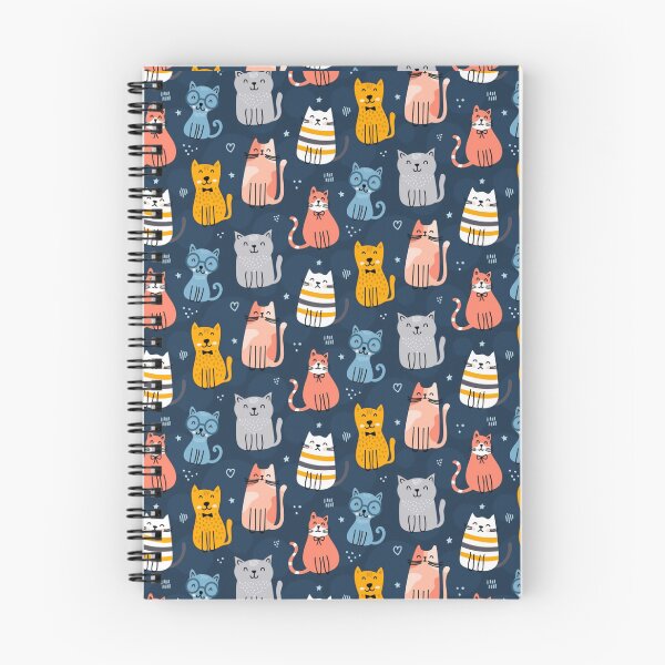 Item preview, Funny Cats Pattern designed and sold by vintageretrostyleshop.