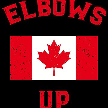 Artwork thumbnail, Elbows Up Canada Anti-Trump Canadian Pride Tees and Stickers by EthosWear