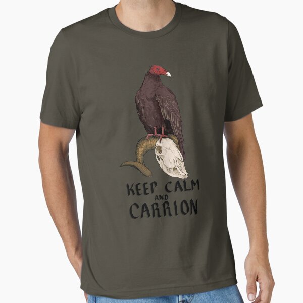 Item preview, Keep Calm and Carrion (Black Text) designed and sold by absurditerra.