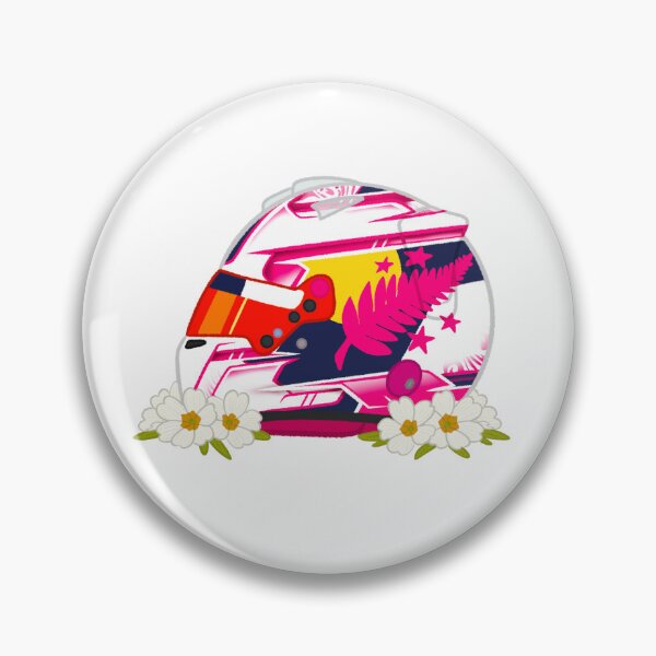 Item preview, Liam Lawson 2025 Helmet With Flowers  designed and sold by OriDraws.