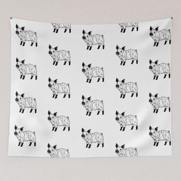 Item preview, Adorable Mini Pig Illustration designed and sold by JollyCritters.