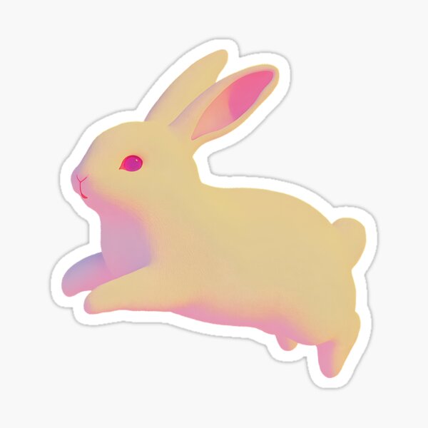 Item preview, Preppy Pink Pastel Bunny in Motion designed and sold by Zoey's Crew.