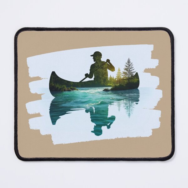 Item preview, Wild Rapids Adventure – Canoeing Double Exposure Design designed and sold by Dino-Lune.
