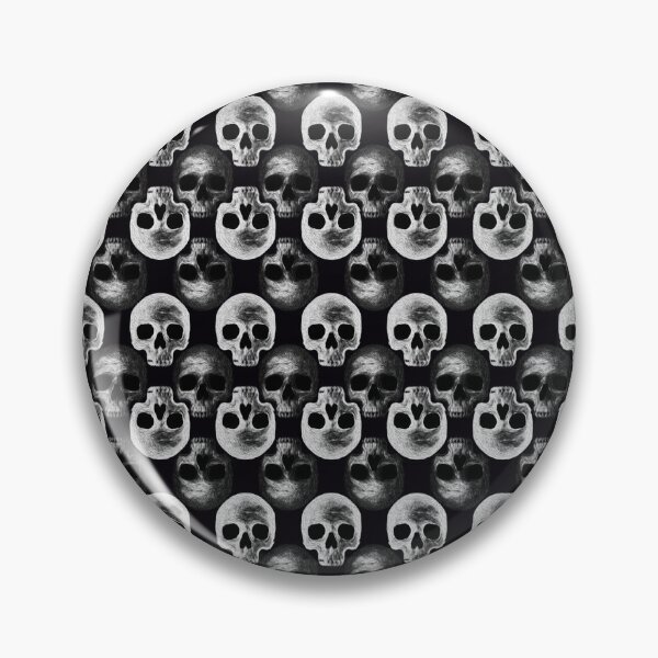 Aperçu de l'œuvre Skulls backdrop Black créée et vendue par Designando.