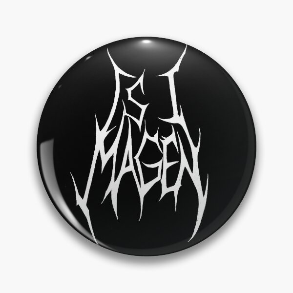 Item preview, Is I Magen Black Metal Death Metal Dario's Logo designed and sold by Inugami Pink.