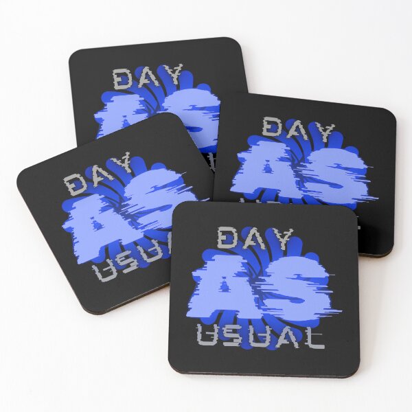 Item preview, DAY AS USUAL Glitched Blue Reality In Motion designed and sold by SplashTastic.