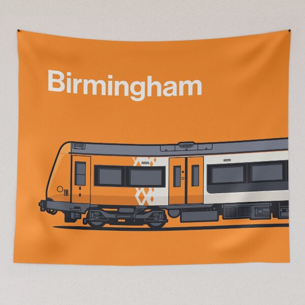 Artikelvorschau, Birmingham Klasse 170 Welt Zug Seite England UK entworfen und verkauft von VoodooCircus.