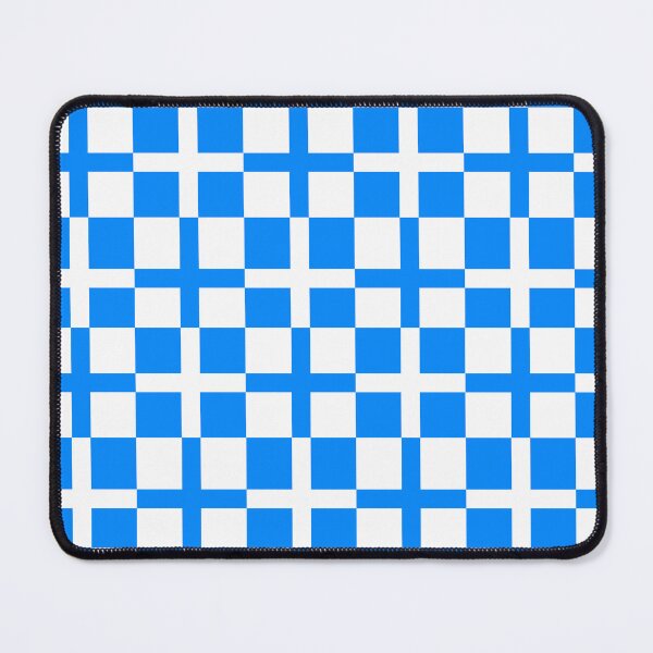 Item preview, Blue White Cross Check Stripes Pattern designed and sold by PatternTitan.