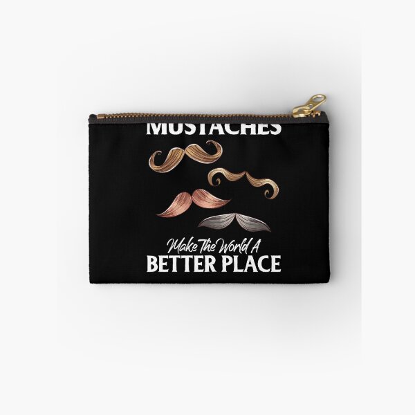 Item preview, Mustaches Make World A Better Place Funny Saying designed and sold by Dressed For  Duty.