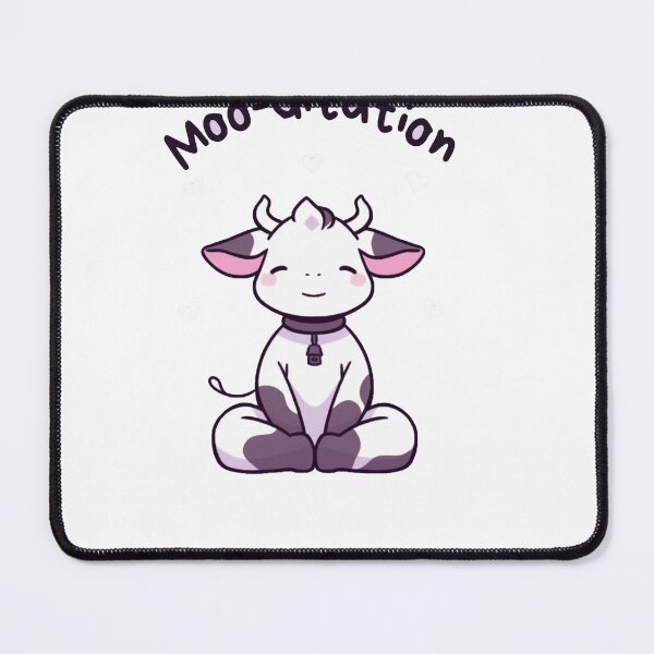 Item preview, Kawaii Cute Yoga Meditating Cow designed and sold by AdaMazingDesign.