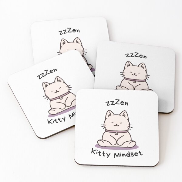 Item preview, Kawaii Cute Yoga Meditating Cat designed and sold by AdaMazingDesign.