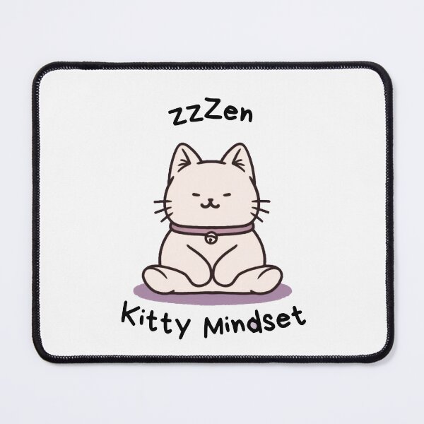Item preview, Kawaii Cute Yoga Meditating Cat designed and sold by AdaMazingDesign.
