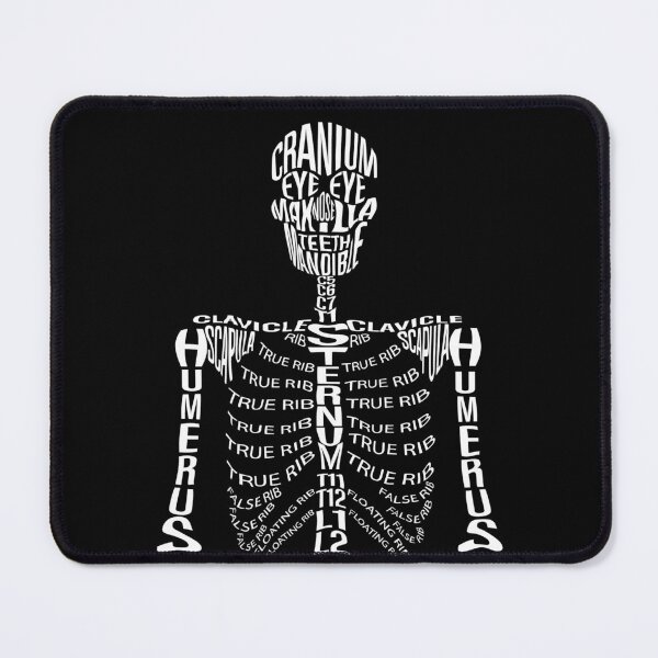 Item preview, Typographical Skeleton - white designed and sold by Natasha Mansfield.