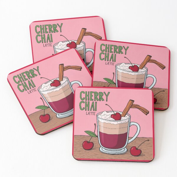 Aperçu de l'œuvre Chai Latte aux cerises créée et vendue par sydney-syder.