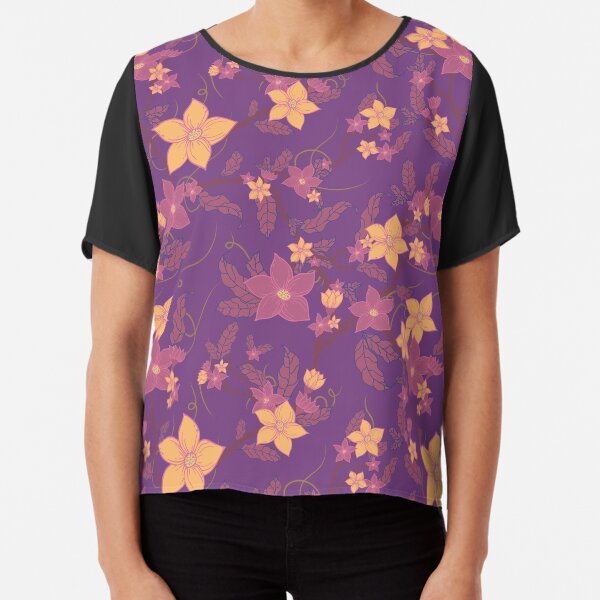 Aperçu de l'œuvre Jardin violet à fleurs rampantes créée et vendue par VisualisedDesignsNZ.