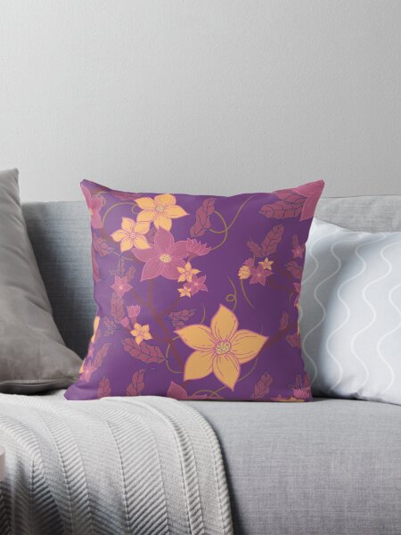 Aperçu de l'œuvre Jardin violet à fleurs rampantes créée et vendue par VisualisedDesignsNZ.