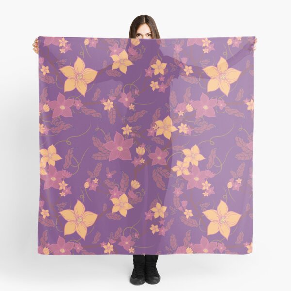 Aperçu de l'œuvre Jardin violet à fleurs rampantes créée et vendue par VisualisedDesignsNZ.
