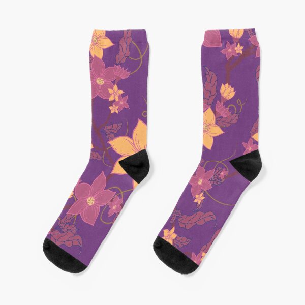 Aperçu de l'œuvre Jardin violet à fleurs rampantes créée et vendue par VisualisedDesignsNZ.