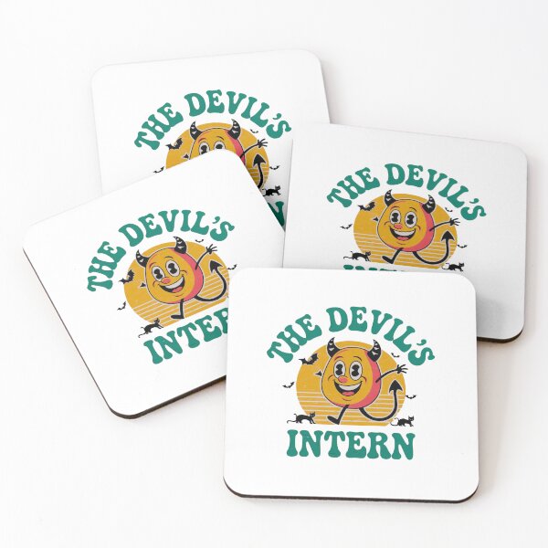 Item preview, Satan, Devil, Lucifer, Intern, cute, meme, funnyfits70, Humor, Funny, retro, vintages, funny quotes, animal humor, designed and sold by FunnyFits70.