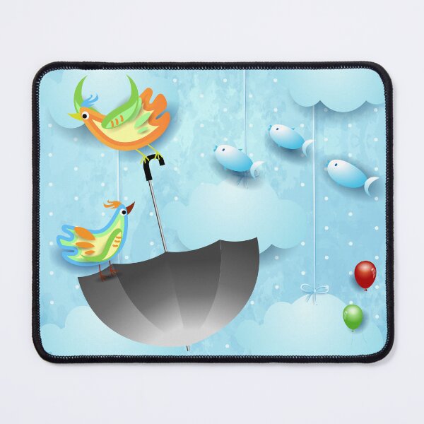 Item preview, Daydreaming, birds and umbrella designed and sold by LuisaVenturoli.
