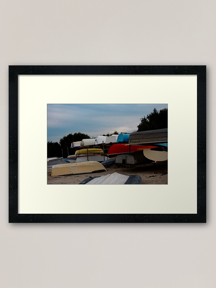 Alternate view of Boats Framed Art Print