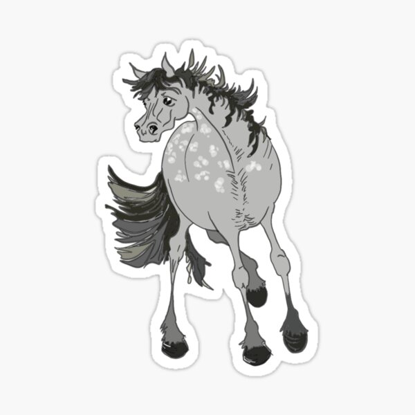 Aperçu de l'œuvre Poney gris tacheté créée et vendue par Annabethoria.