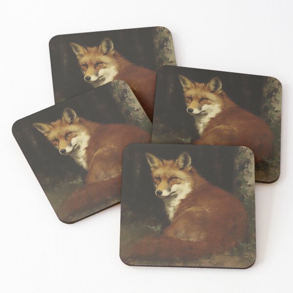 Item preview, Red Fox Forest Vintage Dark Moody designed and sold by trajeado14.