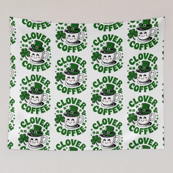Item preview, Clover & Coffee – Cute Irish Coffee Mug designed and sold by Taans-Creation.
