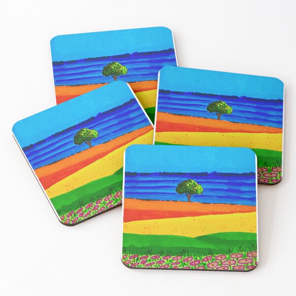 Item preview, Lone Tree Under a Vibrant Sky designed and sold by diptarka07.